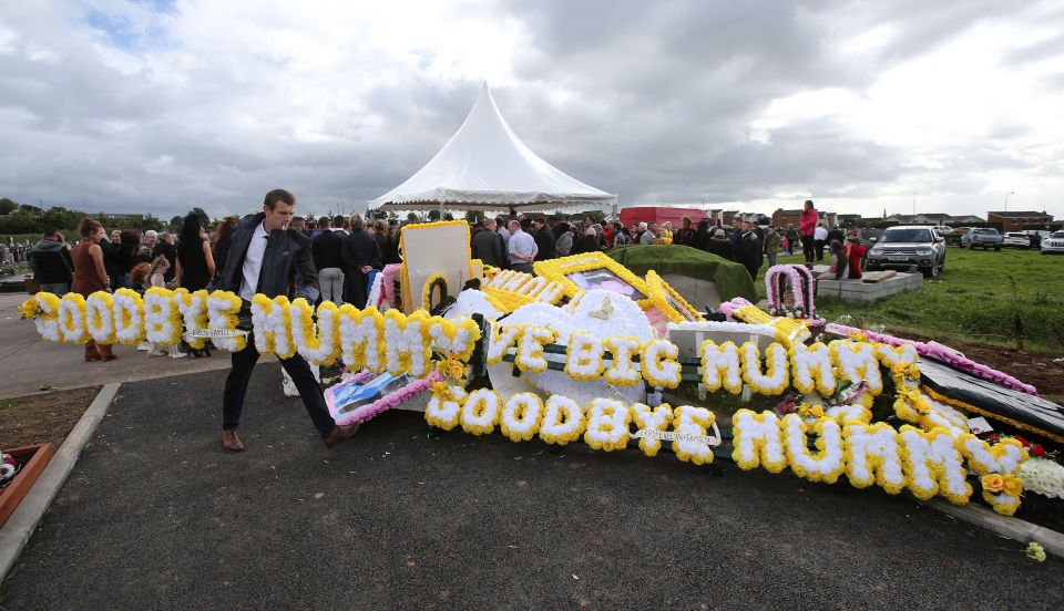  Floral tributes were created to honour Violet