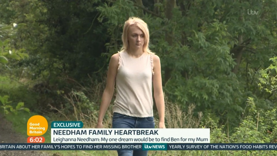  Leighanna Needham her mum and nan have been hunting for Ben since he went missing