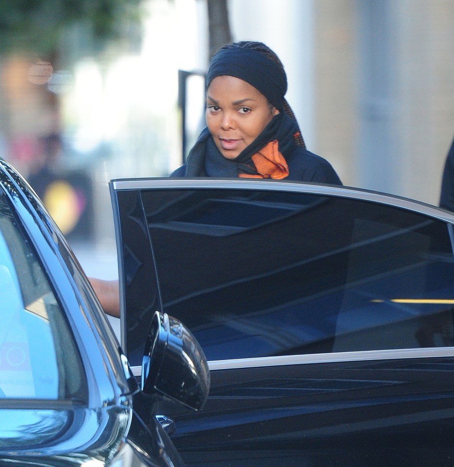  Janet has looked glowing as she arrived for last minute baby things