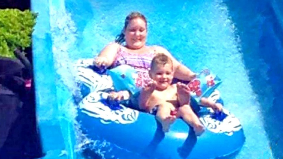  Annie and her son on holiday in Turkey in 2015