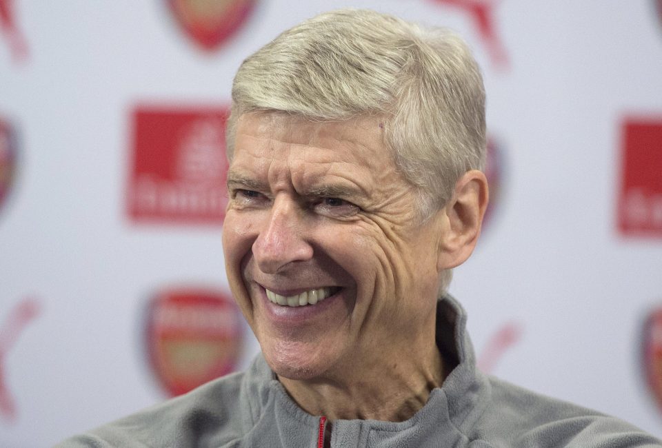  Wenger was in good spirits ahead of game against Burnley on Sunday