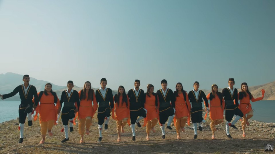  A still from the video of the popular Arabic song