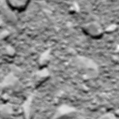  Rosetta's last image of Comet 67P/Churyumov-Gerasimenko, taken shortly before impact