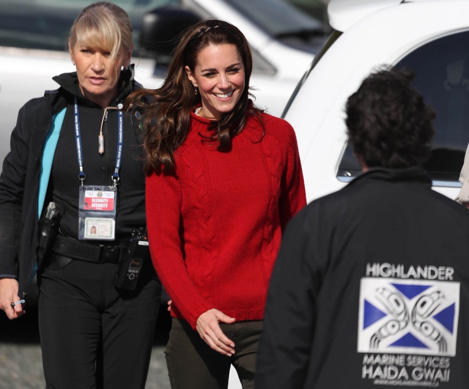  Kate looked radiant in scarlet - a colour she's sported regularly during the Canadian trip