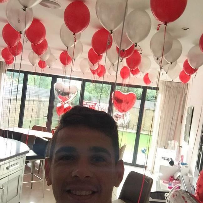  It's Oscar's birthday today... but the Chelsea star appears to be celebrating on his own