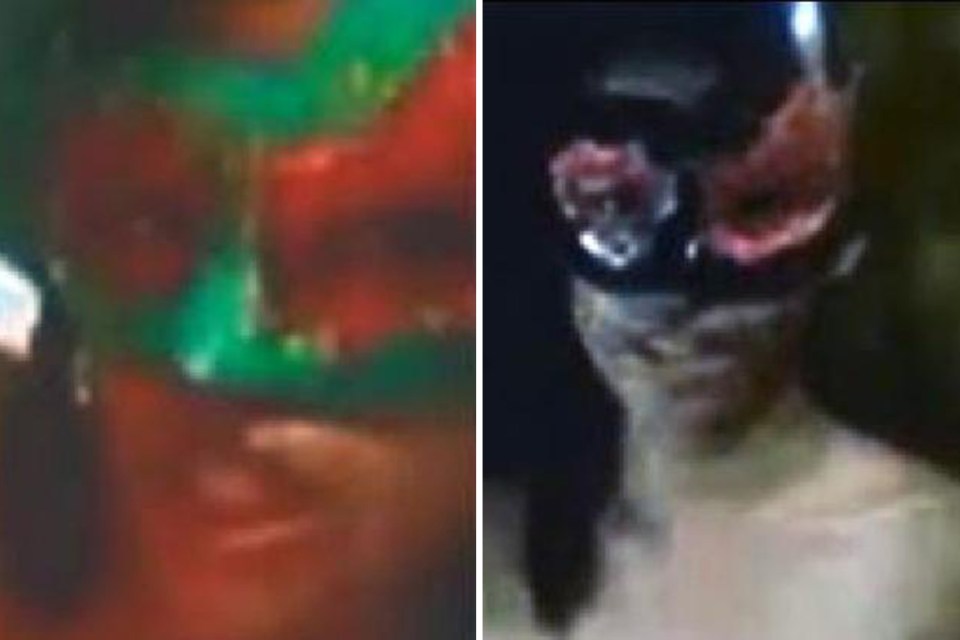  Accomplices ... Two masked women appeared in what is considered to be his most evil rape video