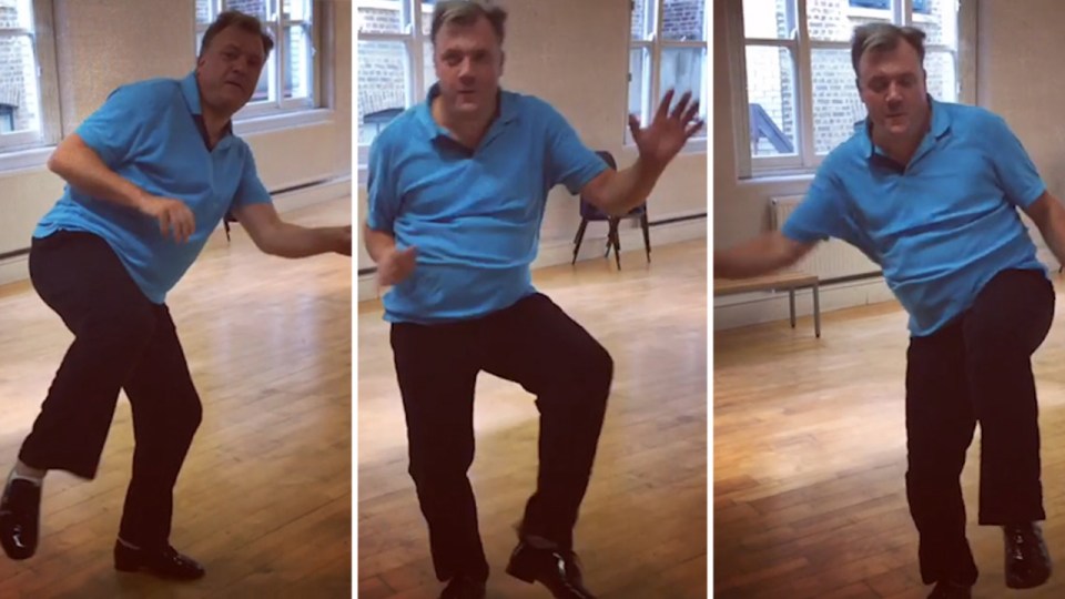  Ed Balls busts his best moves for Strictly Come Dancing partner Katya Jones