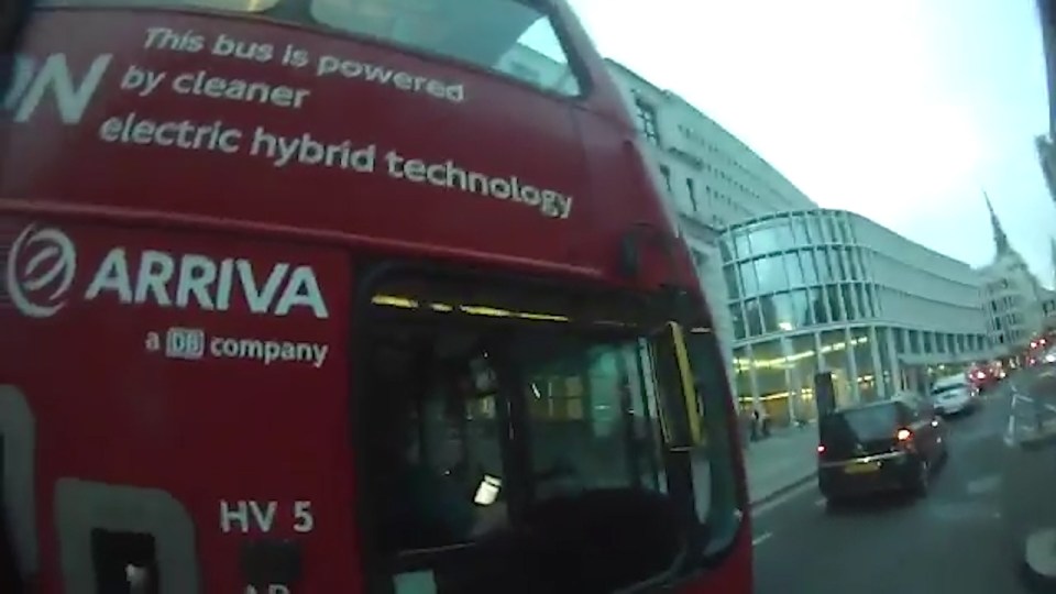  A cyclist caught a bus driver placing bets on his phone while driving