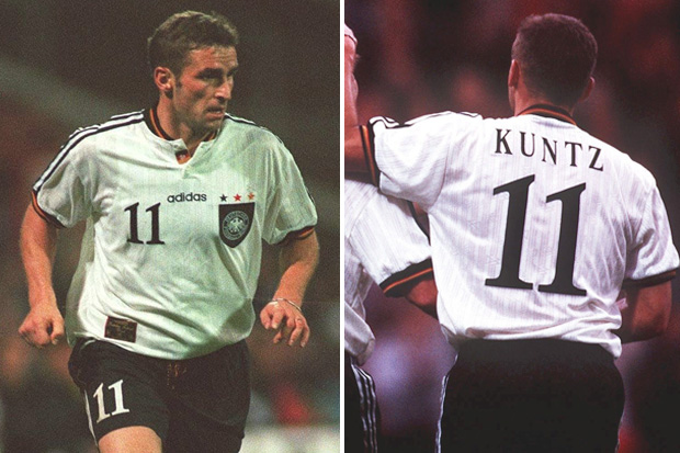  Striker Stefan Kuntz was prolific in the Bundesliga and scored against England in Euro 96.