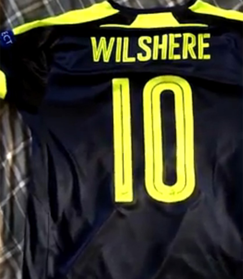 Arsenal fan likely paid £71 to get shirt with Wilshere's name and number on it