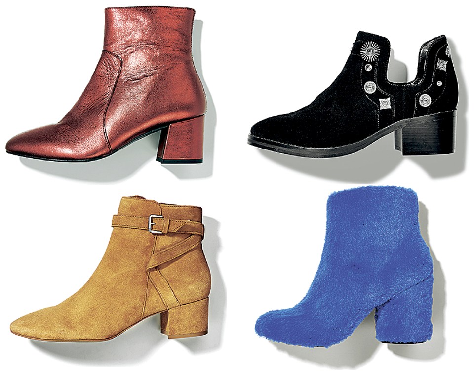  Clockwise from top left: £86, Urban Outfitters; £119, E8 by Miista; £49.99, Mango; £69, Topshop