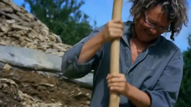  In return for food,the family had a steady run of volunteers to help build the house in the Welsh countryside