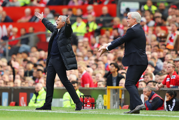  Jose Mourinho watched his side fail to beat struggling Stoke