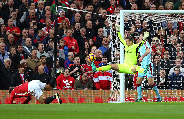  England No 3 Heaton was in fine form with United taking more than 30 shots at goal