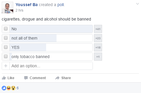 People voted on Facebook to decide whether drugs, alcohol and tobacco should be banned on Asgardia