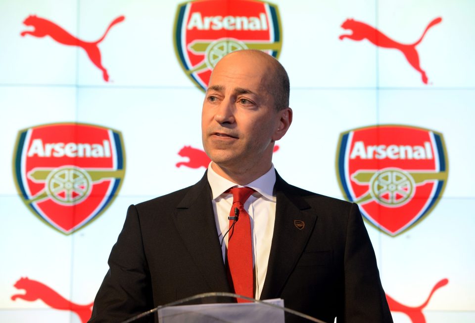  Ivan Gazidis has been Arsenal chief executive for eight years