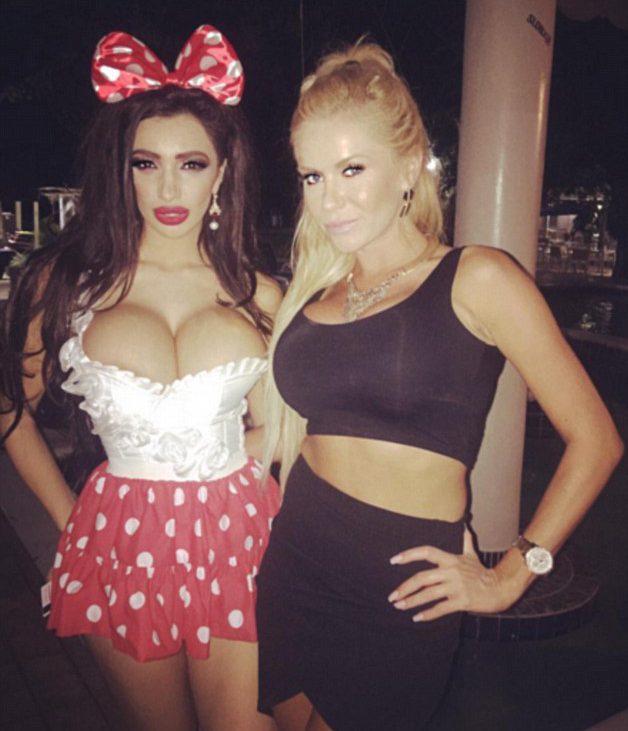  She also donned a sexy Mini Mouse costume