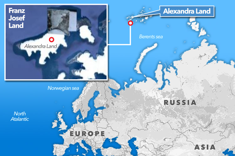  Alexandra Land is located more than 600 miles from the North Pole, in one of the least hospitable parts of the world