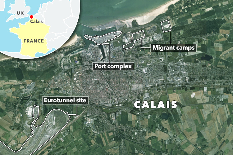 Calais is very close to the Channel Tunnel and port, which has made it a hotspot for migrants wanting to enter the UK