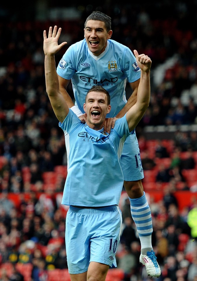  There are too many goals for Edin Dzeko to count in one hand at Old Trafford