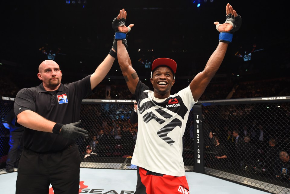  Winners are grinners; Diakiese laps up the applause after his memorable win