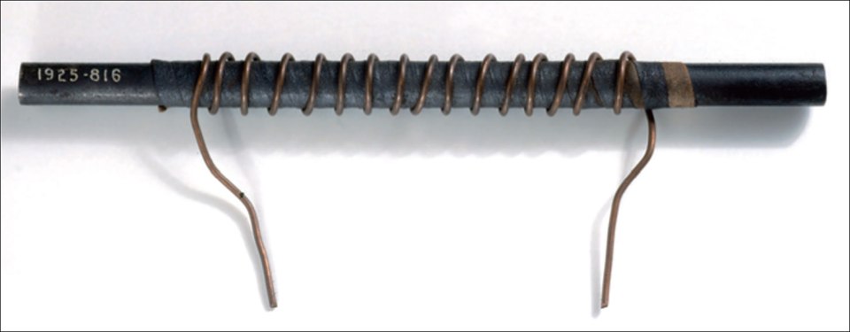  By winding a wire around an iron core, William Sturgeon made the world's first electromagnet