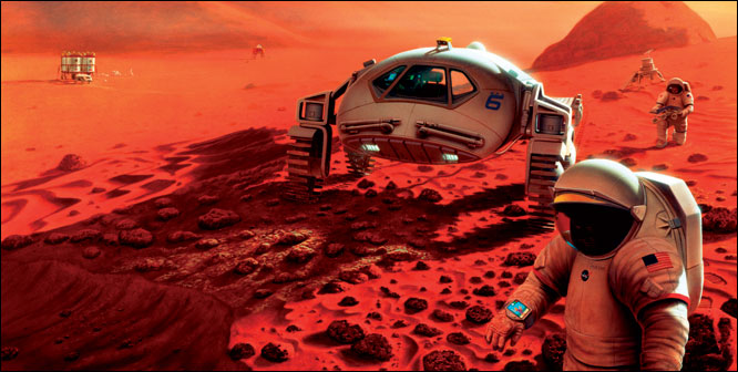  This image is from a NASA study into the possibility of a mission to Mars.