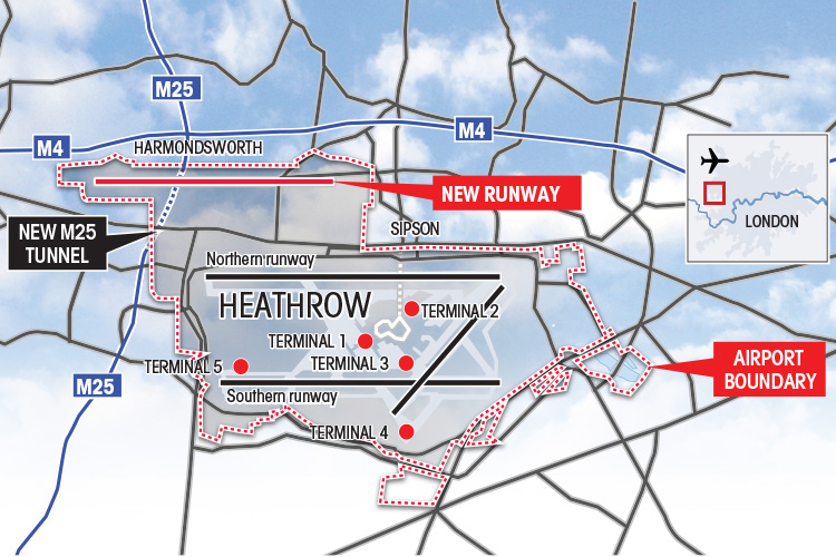 graphic heathrow map