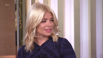  Holly became emotional as she revealed the sad news