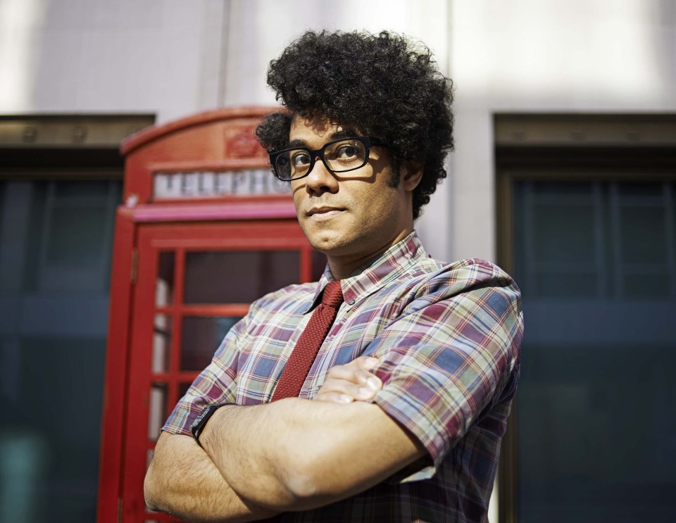  Richard Ayode is most famed for playing hapless geek Moss in the IT Crowd