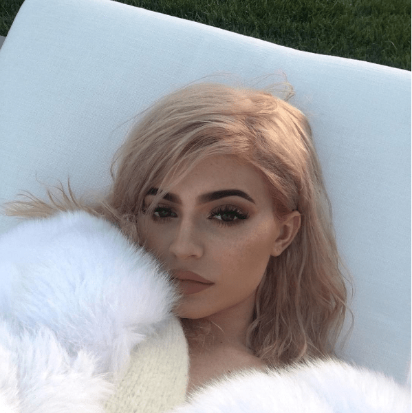  Kylie debuted her hair in this sexy snap