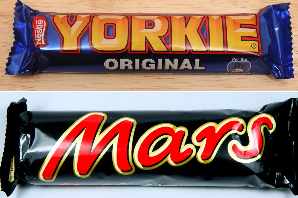  Yorkie and Mars Bars have shrunk, too