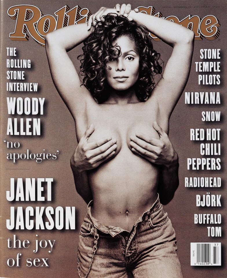 Janet Jackson on the cover of Rolling Stone magazine