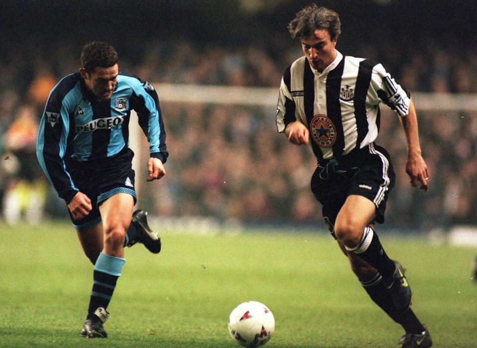  David Ginola enjoyed his best football at Newcastle and Tottenham