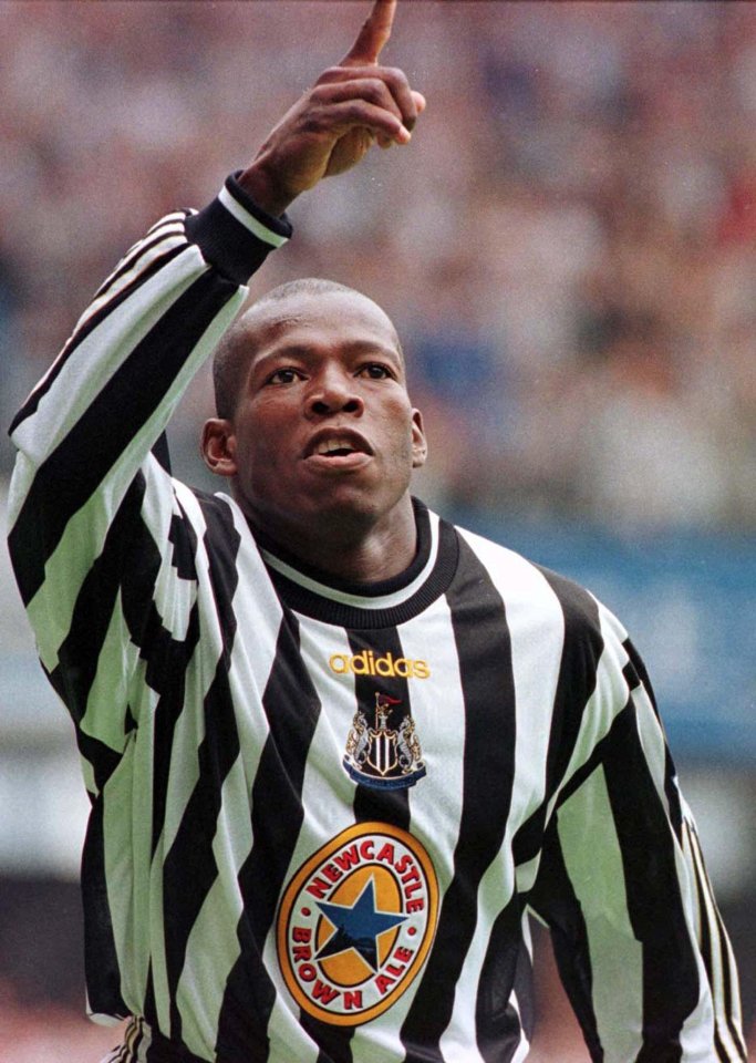  Asprilla went down in Newcastle fans' folklore after impressing on Tyneside