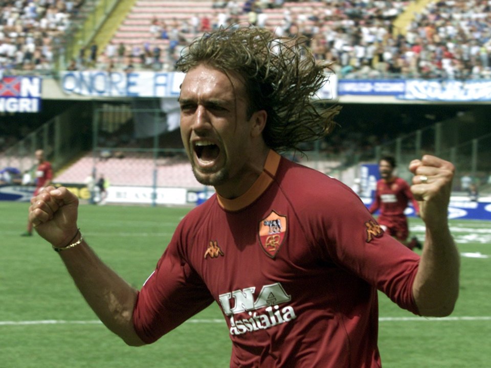  Gabriel Batistuta didn't win his first league title until he moved to Roma, aged 31