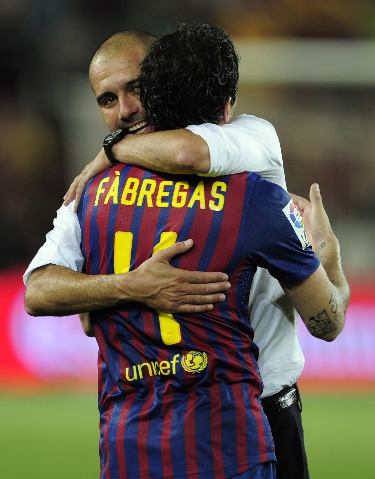  Guardiola re-signed Fabregas for Barcelona and the duo won plenty of trophies together