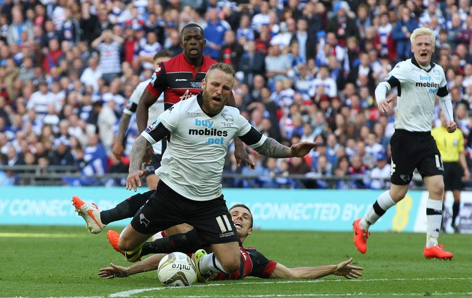  Gary ONeil helped QPR win at Wembley by sacrificing himself with a red card to stop Derby scoring