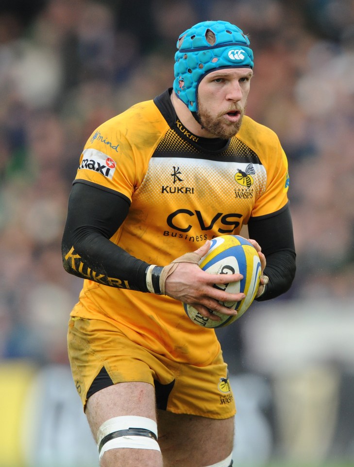  Wasps and England international Rugby star James Haskell was aboard the Hurlingham party boat