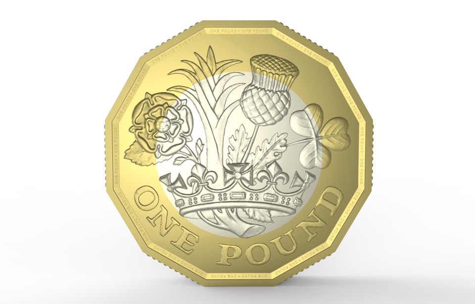  The new 12-sided £1 coin comes into circulation next month