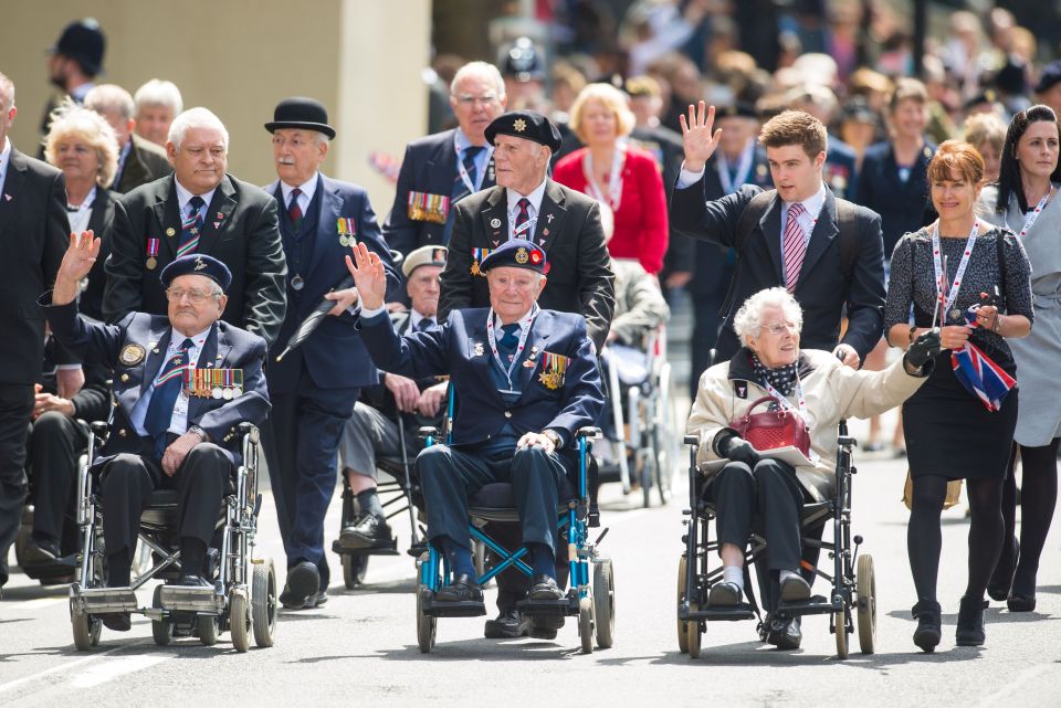  Veterans at the London memorial event