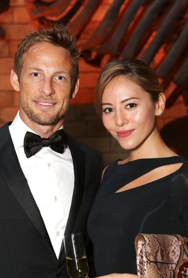 Jenson Button, 36, and his now-estranged wife Jessica Michibata were reportedly gassed in their French villa and robbed last year