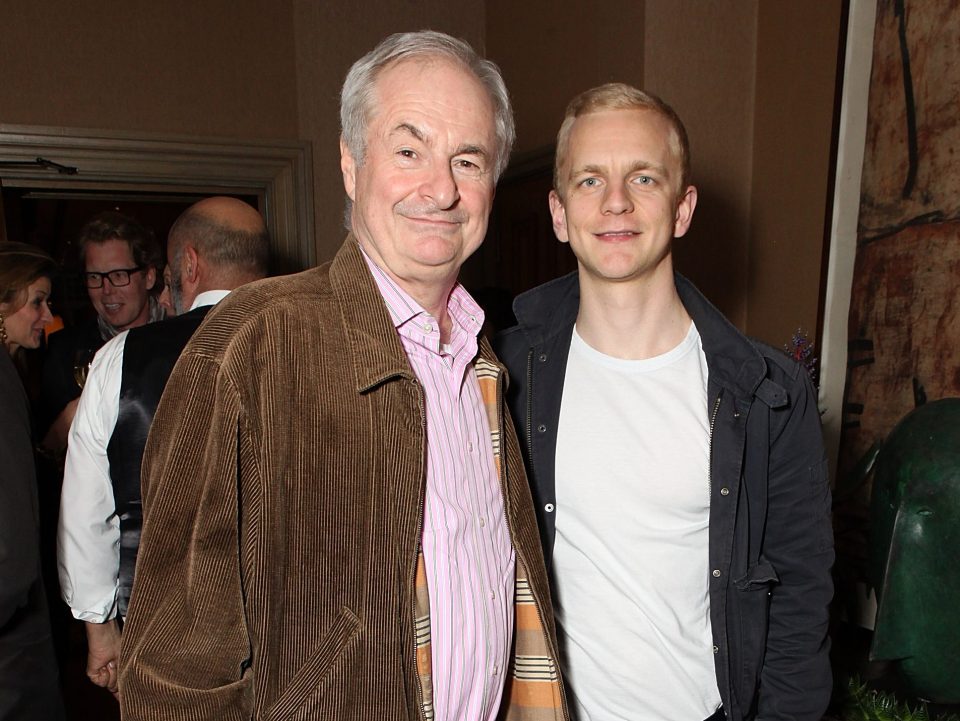  Paul Gambaccini pictured with husband Chris