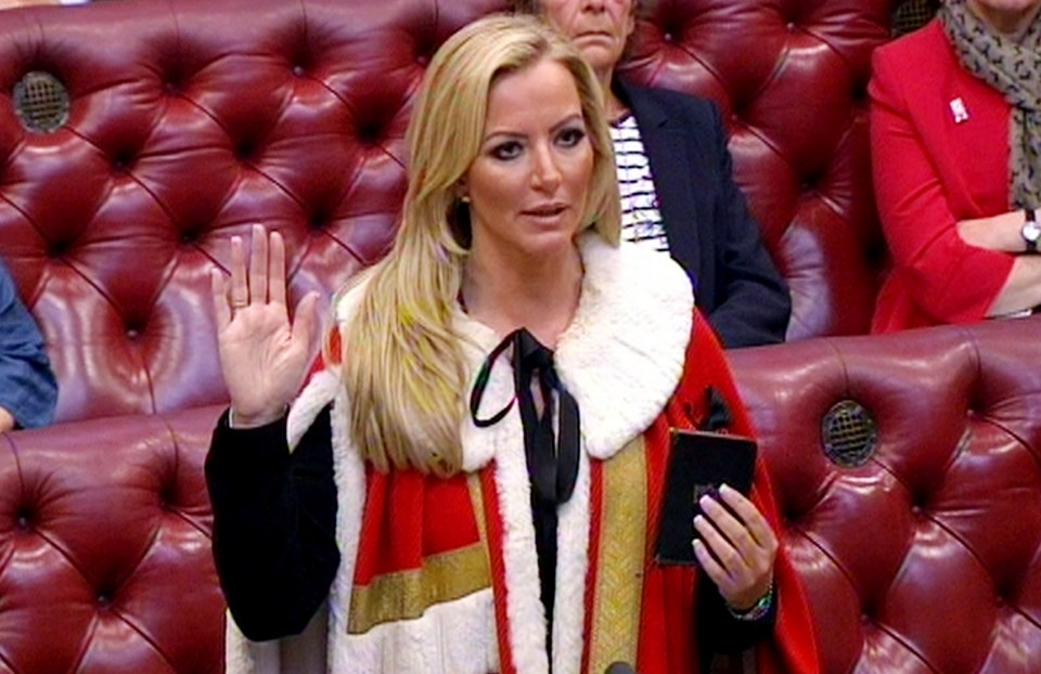  Solemnly swear . . . Michelle Mone admitted to the House of Lords in 2015