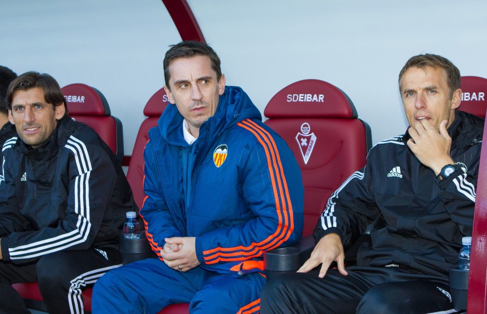  Gary Neville was sacked just months into his stint as interim manager of Valencia