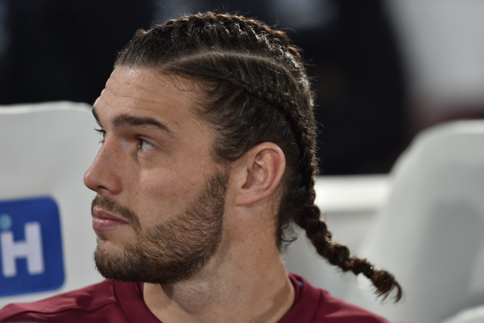  The braided ponytail was one of Andy Carroll's more ill-advised hairdos