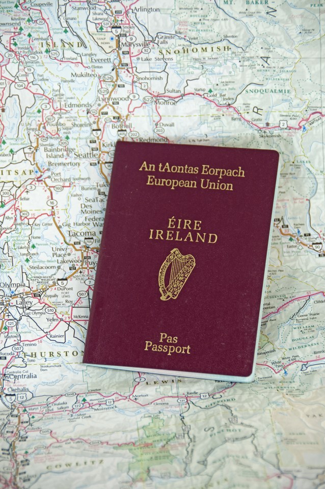  Ireland has seen a 97 per cent rise in passport applications from people living in the UK