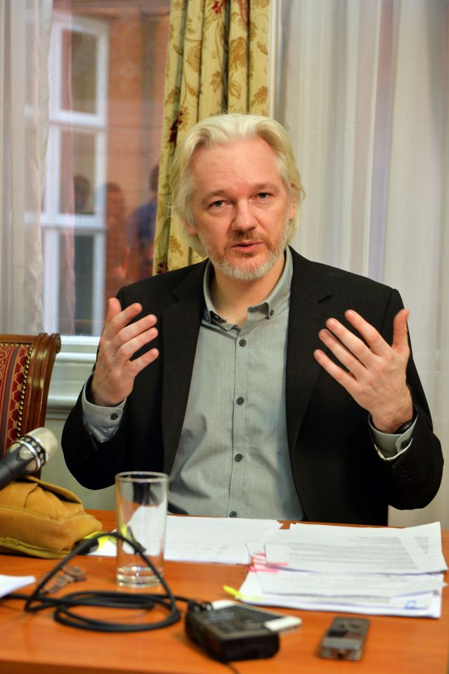  Holed-up ... Assange has trapped himself in the Ecuadorian embassy in London for five years