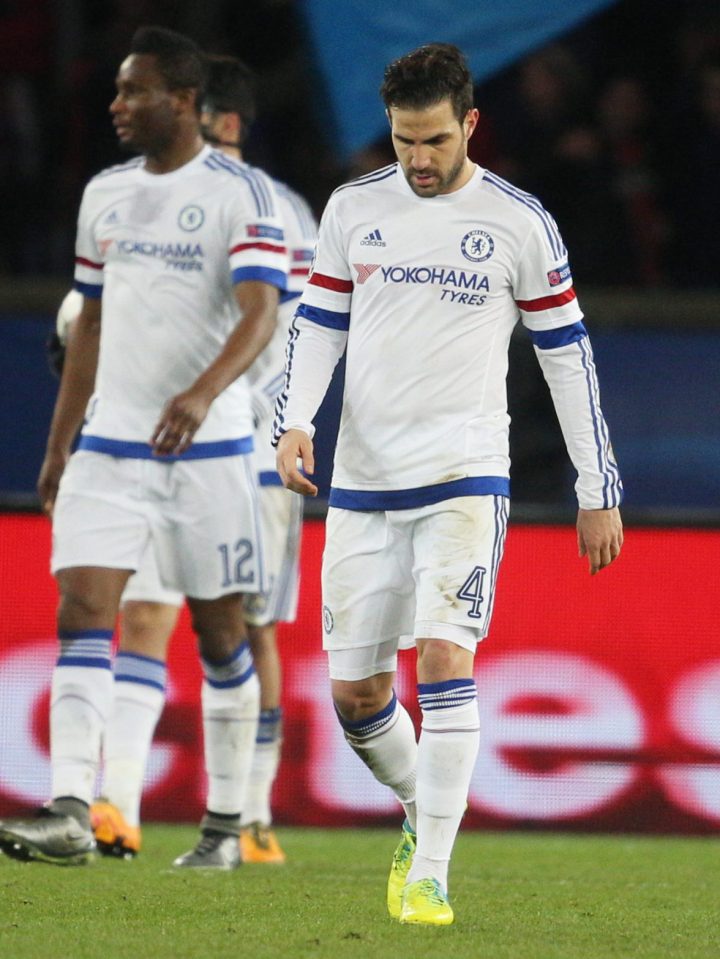  Cesc Fabregas appears to be nearing the exit door