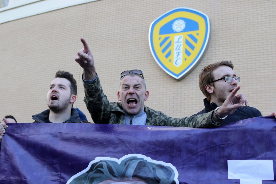  Leeds fans want the controversial Italian to sell up and leave the club immediately